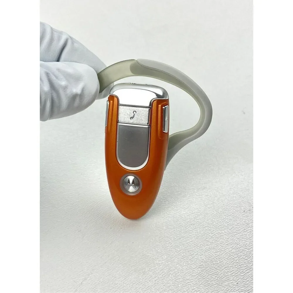 Motorola Bluetooth Headset H500 Ear Piece Orange Handsfree Headset Original Box